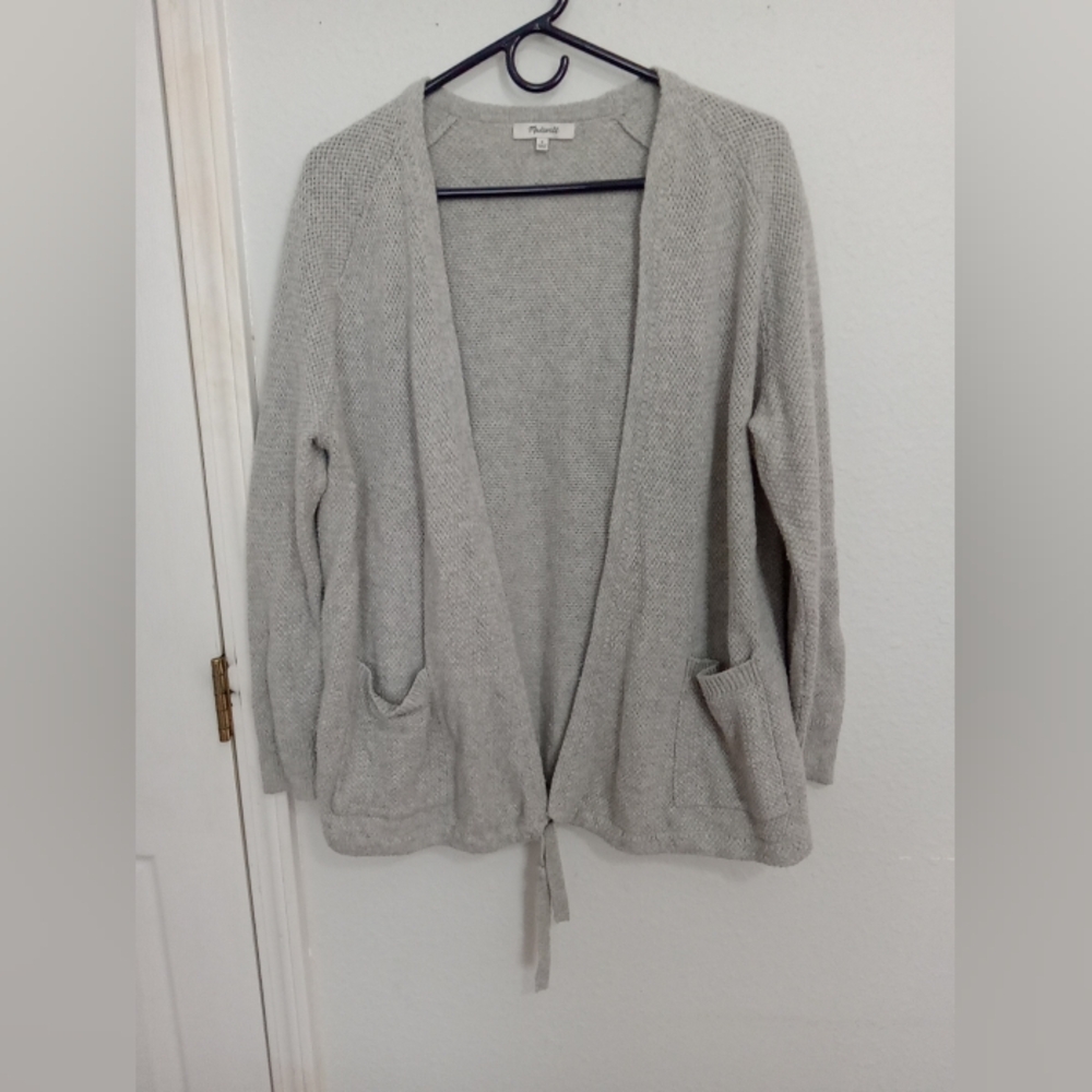 Madewell open front cardigan sweater with pockets size medium